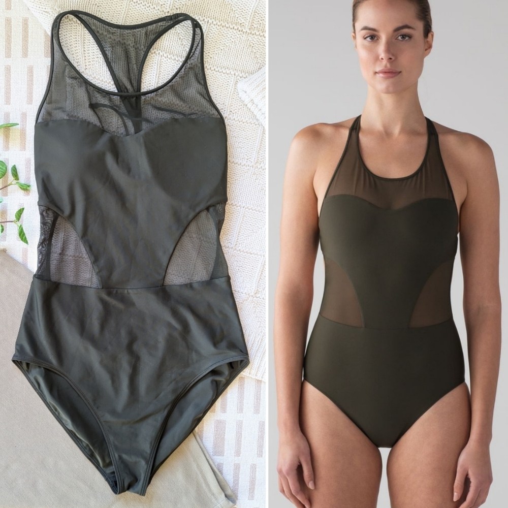 lululemon athletica | Race With Me | One Piece Swim | Dark Olive